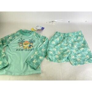 Nickelodeon Paw Patrol Long Sleeve Rashguard Swimwear Set Top Bottoms Boys 4T